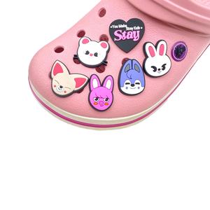 <span class=keywords><strong>Lilu</strong></span> F060 Accesorios para Sandalias de Dibujos Animados Coreanos Lindos de Stray Kids, Dijes Desmontables de PVC Suave para Zapatos Tipo Clog - Product Image 1