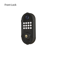 Cerradura Inteligente Tuya para Puerta, Digital, Biométrica, con Huella Dactilar, Código, Llave Mecánica, Desbloqueo por Bluetooth, para Dormitorio, Apartamento, Puerta de Madera