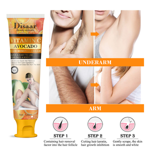 Crème dépilatoire à l'avocat VC, efficace et longue durée, pour femmes, contient des minéraux, pour le corps et le visage. - Product Image 5