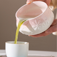 Nouvel ensemble de voyage Matcha, kit de cérémonie du thé portable avec bol, fouet, cuillère et serviette dans un coffret cadeau pour la cérémonie du thé