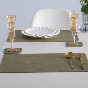 Cách Nhiệt Không Thấm Nước PVC Placemats Bàn Trà Đảng Trang Trí Với Da Tổng Hợp Ăn Tablemat Nơi Mat Và Khăn Trải Bàn - Product Image 2