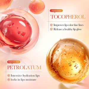 Baume à lèvres SADOER <span class=keywords><strong>Fraise</strong></span> hydratant, nourrissant et brillant, masque à lèvres bicolore, hydratant à la vitamine E - Product Image 4