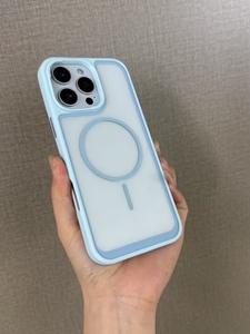 New sọc kép màu TPU + PC 2-in-1 Chất liệu trường hợp điện thoại nút phần cứng trường hợp điện thoại - Product Image 2