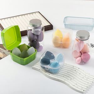 Juego de 4 Esponjas de Maquillaje Super Suaves con Logotipo Personalizado, Set de Brochas para Base de Maquillaje con Caja, Venta al Por Mayor - Product Image 1