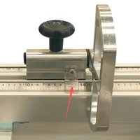 Lunettes grossissantes intégrées Règle à coupe transversale pour accessoires de scies à panneaux Pièces détachées |   Loupe pour une coupe sans erreur dans le travail du bois