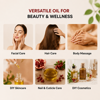 Huile de pépins de grenade 100% pure naturelle biologique pressée à froid, qualité cosmétique, soin de la peau, soin des cheveux, approvisionnement en vrac OEM, Halal/Kosher