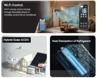 AC Hybrid Deye Smart Residential Tipe Lantai Tenaga Surya R32 MPPT Wifi Kontrol RS485 Tegangan Lebar