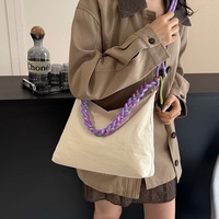 Sac fourre-tout décontracté pour femme avec bandoulière en corde tressée colorée, multi-positions, pour le quotidien, le shopping et les voyages