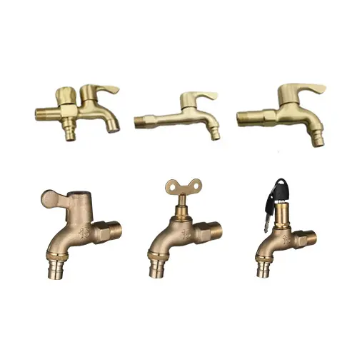 Wholesale Bibcock Water Tap Full Sizes Brass Bibcock Water Tap With Water Outlet