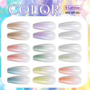 HONEY GIRL <span class=keywords><strong>Palette</strong></span> d'<span class=keywords><strong>art</strong></span> d'ongle personnalisée 21 styles 9 couleurs UV LED Soak-Off French Satin Pat Pat Gel Private Design - Product Image 3