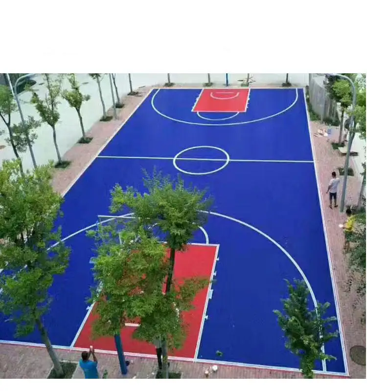 Basket Attrezzature Sportive Pavimento Basket Sistema di Pavimento di Plastica All'aperto Piano Campo Da Basket