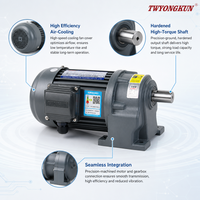 Moteur à engrenages AC triphasé 1500W 380V, arbre de sortie 32mm, orientation verticale, pour machine d'impression et de traitement du papier
