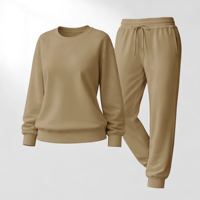 Ensemble de jogging d'automne pour femmes, ensemble 2 pièces, pantalon de sport en molleton pour femmes