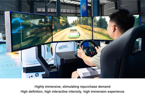 Indoor 3 Screen 6 Dof 9D <strong>Racing</strong> Car Game Machine <strong>Simulator</strong> Metal &amp; Fiberglass for Trampoline Parks Earn Money <strong>F1</strong> <strong>Racing</strong> Seat - Product Image 4