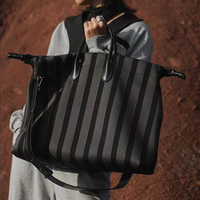 Chic-Style Flyknit Ecológico Premium Logotipo personalizable Gran capacidad Compras de comestibles Uso diario Bolsas de mano