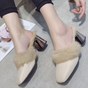 LK727 Mocasines de piel de lujo informales de 2 colores Pisos de invierno - Product Image 1