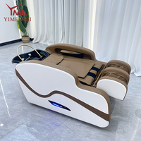 Table de lavage de cheveux électrique de luxe sur mesure pour salon, avec massage et lit de spa capillaire à circulation d'eau