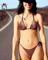 Ensemble de bikini deux pièces de haute qualité pour femme, couleur unie, par une entreprise manufacturière