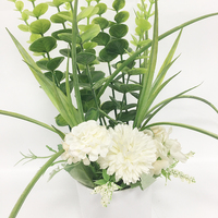 Plante Artificielle en Pot pour Décoration Intérieure – Idéale pour Noël et la Saint-Valentin – Pot de Fleurs Durable et Haut de Gamme à Feuilles Vertes Toutes Saisons