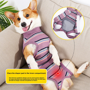 Traje de recuperación posoperatorio <span class=keywords><strong>para</strong></span> perras al por mayor, ropa fisiológica con bolsillo interno de malla <span class=keywords><strong>para</strong></span> compresa absorbente, <span class=keywords><strong>chaleco</strong></span> quirúrgico - Product Image 2