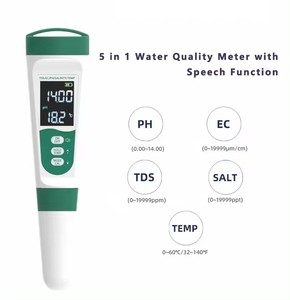 Testeur numérique de <span class=keywords><strong>pH</strong></span> haute précision 0,05 <span class=keywords><strong>pH</strong></span> 5-en-1 PHTDSECSaltTemp PPM OEM/ODM pour piscine, <span class=keywords><strong>spa</strong></span>, aquarium - Product Image 2