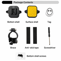 Luz Trasera para Bicicleta 4G LTE Fácil de Instalar con GPS, Rastreador Inteligente Beidou LBS, Resistente al Agua IPX5, Función de Localización de Bicicleta, Plástico