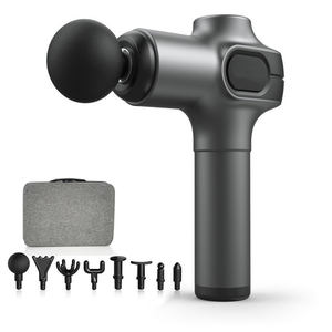 Pistola de fascia de mano inalámbrica profesional, 8 cabezales masajeadores, percusión eléctrica, herramienta de masaje corporal muscular de tejido profundo - Product Image 4