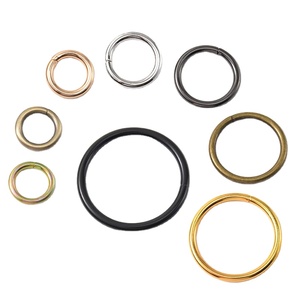 Metal O-Ring Keychains Electroplated DIY Luggage <b>Accessories</b> Eco-Friendly Design Customized Color Size Custom Logo for <b>Bags</b> - Product Image 1