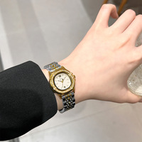 GEDI 61013 Kleid Mode Modern Diamond Damen Quarz Armbanduhr Edelstahl Wasserdichte Luxus Geschenk Lady Uhren