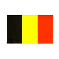 Groothandel Aanpassen Alle Size Sublimatie Ontwerp Print Vlag Banners Met 2 Grommets België Vlag
