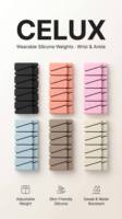 Poids de fitness réglables en fer et silicone de 0,5 kg/1 kg avec Velcro pour poignets et chevilles, idéaux pour l'entraînement féminin (vente en gros)