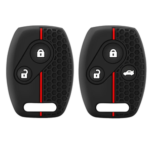 Housse de <span class=keywords><strong>clé</strong></span> de <span class=keywords><strong>voiture</strong></span> en silicone CRH à 2 boutons pour Accord Civic CR-V Jazz FRV (2008) - Fabriqué en Chine - Product Image 1
