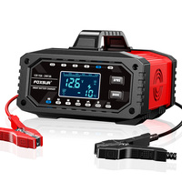 Chargeur de batterie de voiture intelligent FOXSUR FAC-150 12V/15A et 24V/5A, testeur et réparateur de batterie automobile