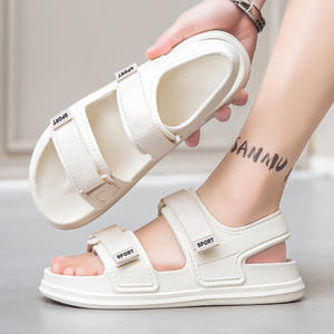 Olicom 하이 퀄리티 공장 도매 패션 저렴한 가격 남자의 메쉬 미끄럼 방지 편안한 야외 스포츠 트렌디 플랫 남성 샌들 - Product Image 3