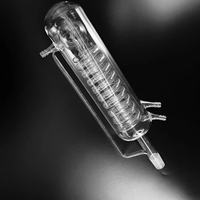 Condensateur à bobine de quartz personnalisé, condensateur en spirale Graham en silice fondue de haute pureté pour la distillation et le reflux