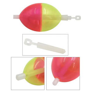 Flotador de Pesca de PVC Duro Transparente y de Colores, con Botón de Presión, Accesorios de Pesca - Product Image 6