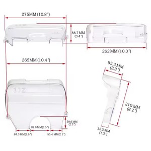 POYRACING 1JZ Timing Gear Cover Transparent Lightweight Engine <b>Pulley</b> Cover for Retrofit Upgrade - Product Image 5