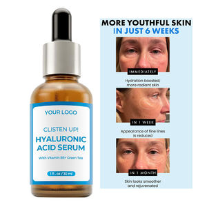 Sérum pour le visage à l'acide hyaluronique, vitamine B5, éclaircissant, 1 fl.oz, minimise les pores dilatés, soulage les rougeurs - Product Image 3