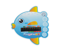 Thermomètre de bain adhésif en forme de canard avec écran LCD, bande de capteur en PVC/PP, détecte 32-42°C, pour la sécurité des enfants dans la baignoire, impression personnalisée, vente en gros