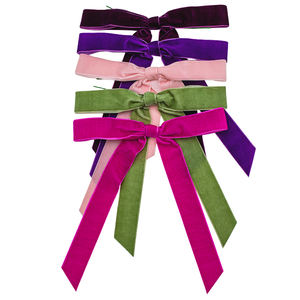 Lazos de Terciopelo <span class=keywords><strong>Gordon</strong></span> Ribbons, Lazos de Terciopelo Pre-Atados, Lazos de Terciopelo con Alambre Personalizados, Lazos de Terciopelo con Cola Larga para Botellas de Perfume - Product Image 2