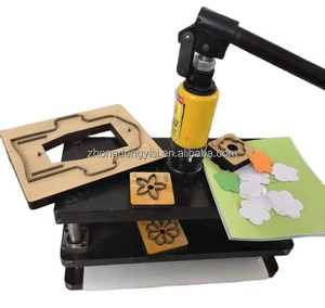 เครื่องตัดไฮดรอลิกแบบแมนนวลขนาด 350*220 มม. สำหรับงาน DIY ตัดกระดาษ ผ้า หนัง พื้นรองเท้า ด้วยมีดกด - Product Image 1