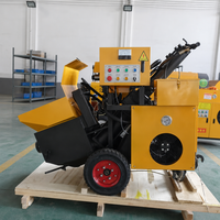Pompe à béton portable mini HL-10R pour le transport de béton et les travaux de construction et de structure