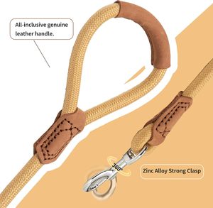 Laisse pour chien personnalisée en corde, laisse de traction pour animaux de compagnie, laisse d'entraînement pour la promenade des chiens de taille moyenne à grande - Product Image 2