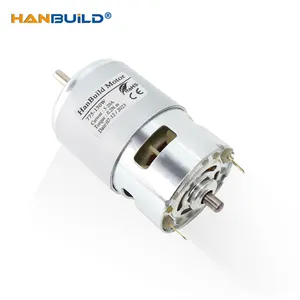 HanBuild DC מנוע מדורג מתח 12V מנוע dc מוברש 775-150W 12000RMP דשא מכסחת עם כפול כדור מסבים עם מאוורר dc מנוע