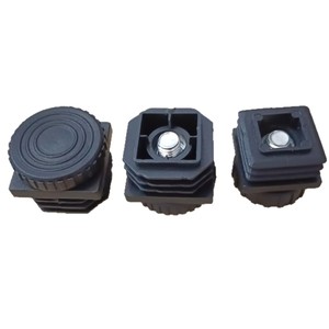 <b>Adjustable</b> Furniture Foot Pad 20 25 30 Mm <b>Square</b> Plastic With Screw For Leg Protection - Product Image 1