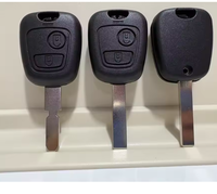 Coque de remplacement pour clé de voiture à distance, en ABS, 2 boutons, lame non taillée, pour Citroën C4 C5 Berlingo Partner Xsara Picasso