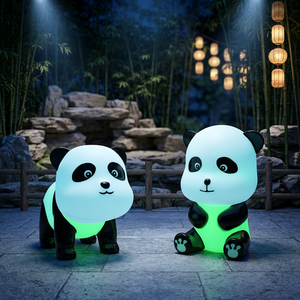 Lámpara LED con Forma de <span class=keywords><strong>Panda</strong></span>, Resistente al Agua, para Exteriores, con Control Remoto, para Decoración Navideña de Villas - Product Image 4