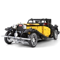 Mould King 13080S Voiture Vintage T50 Télécommandée Technique MOC 25153 Modèle en Plastique RC Ensemble de Briques de Construction Jouet