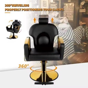 Chaise de salon de coiffure multifonctionnelle de luxe, équipement de coiffure, chaise de barbier, chaise de salon de beauté en métal, chaise de teinture de cheveux - Product Image 5