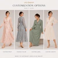 Robe longue en mousseline de soie rose à fleurs pour femme, manches longues, col en V froncé, tenue de plage romantique, fournisseur en gros OEM ODM